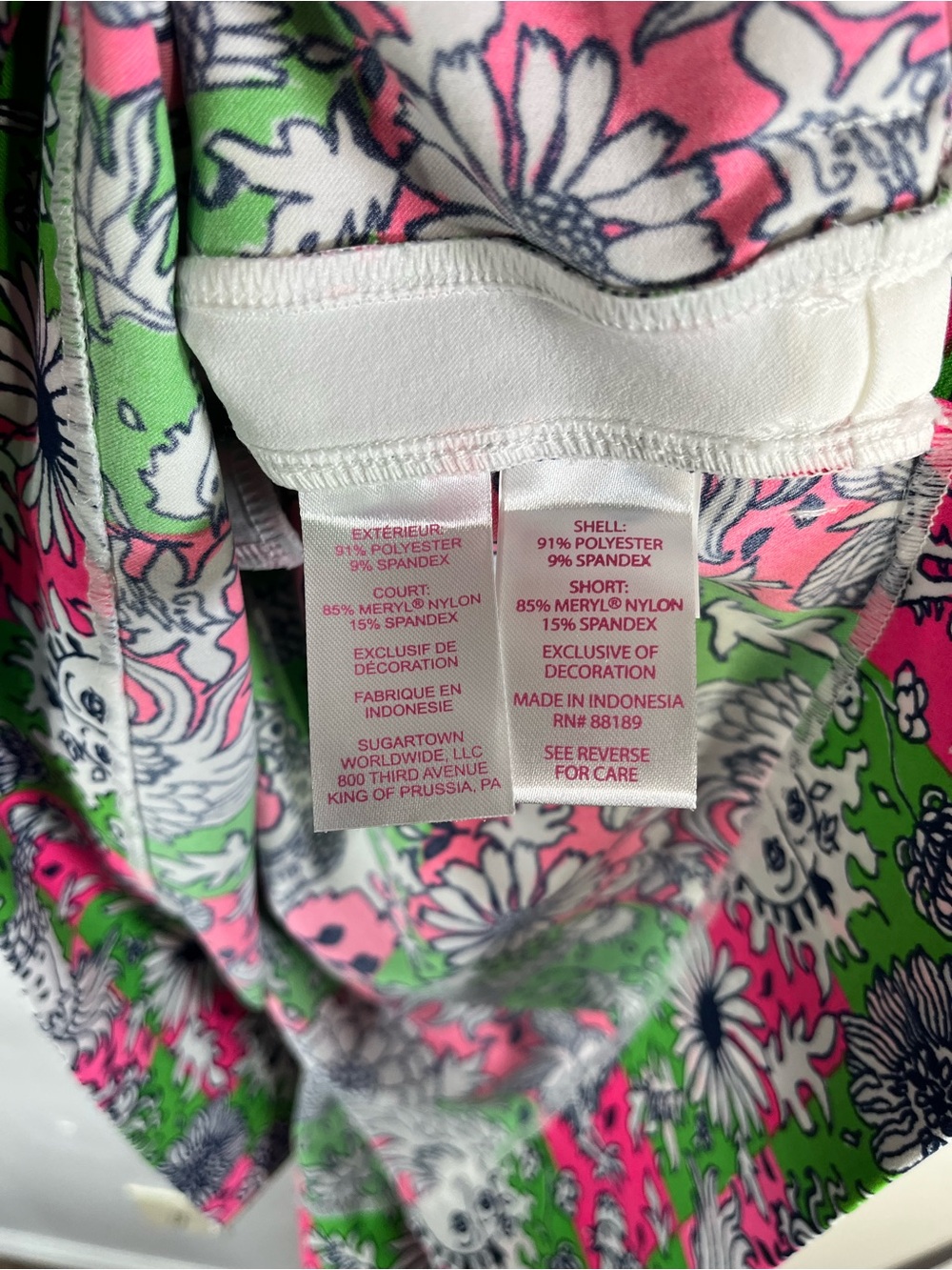 NWT Lilly Pulitzer UPF 50+ Luxletic Kathy Bow Golf Dress size 6 in Pink/Green - Picture 9 of 12
